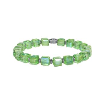 green chrysolite  - Cubes - Konplott bracelet